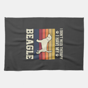 Paño De Cocina Perro de Terapia Beagle Vintage Retro