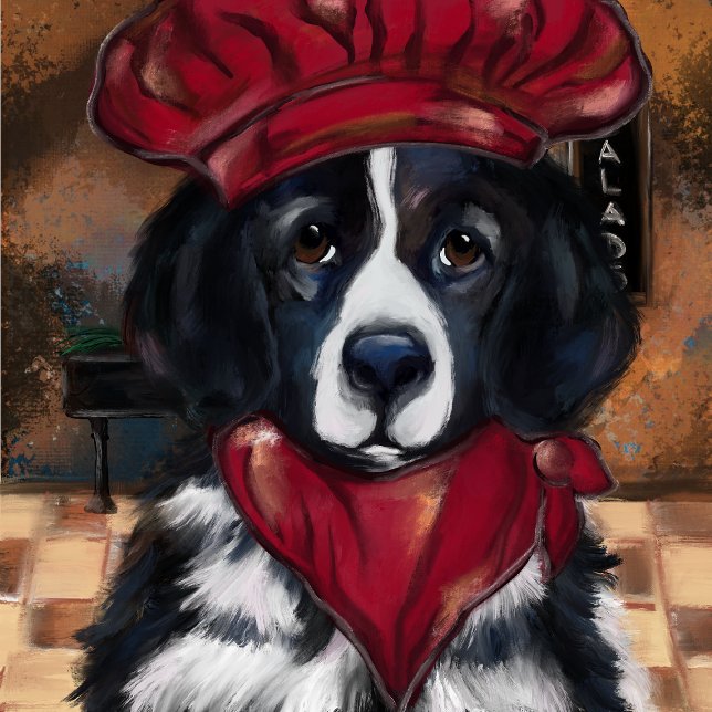 Paño De Cocina Perro de Terranova (Subido por el creador)