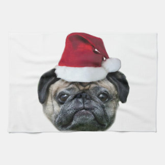 Paño De Cocina Perro del barro amasado del navidad