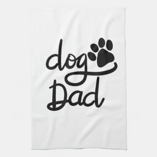 Paño De Cocina Perro Divertido Huella de Perro Papá Perro