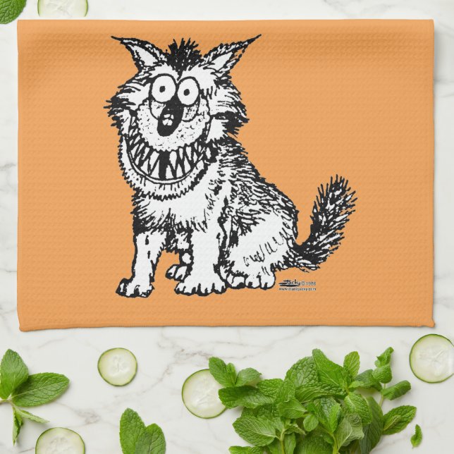 Paño De Cocina Perro loco (Doblado)