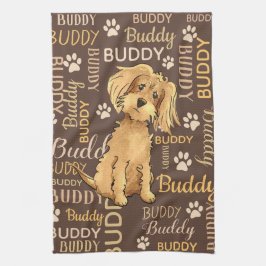 Paño De Cocina Perro marrón personalizado