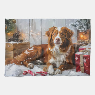 Paño De Cocina Perro Nova Scotia Duck Tolling Retriever Navidad F