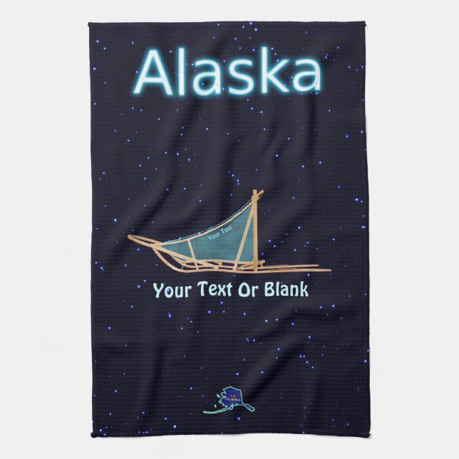 Paño De Cocina Perro Sled - Alaska (Vertical)
