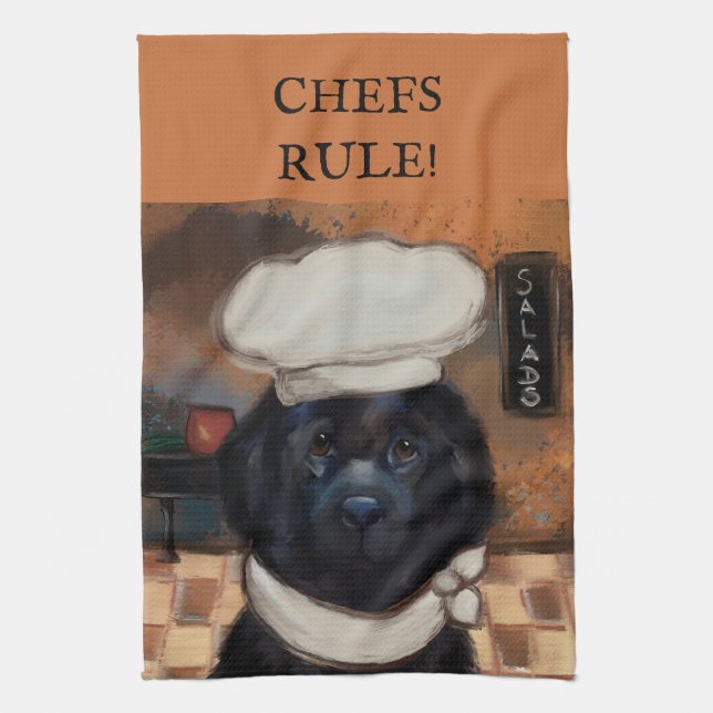 Paño De Cocina Perro Terranova (Vertical)