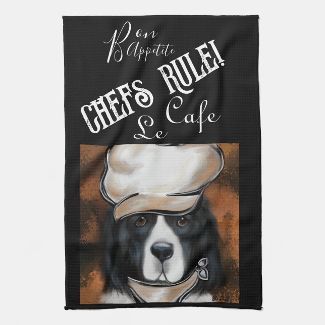 Paño De Cocina Perro Terranova (Vertical)