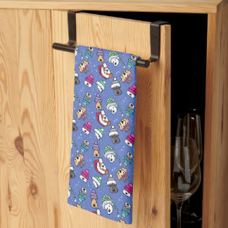 Paño De Cocina Perros de Invierno