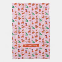 Perros Navidades rosados personalizados