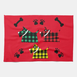 Paño De Cocina Perros terroríficos y graciosos se alimentan de el