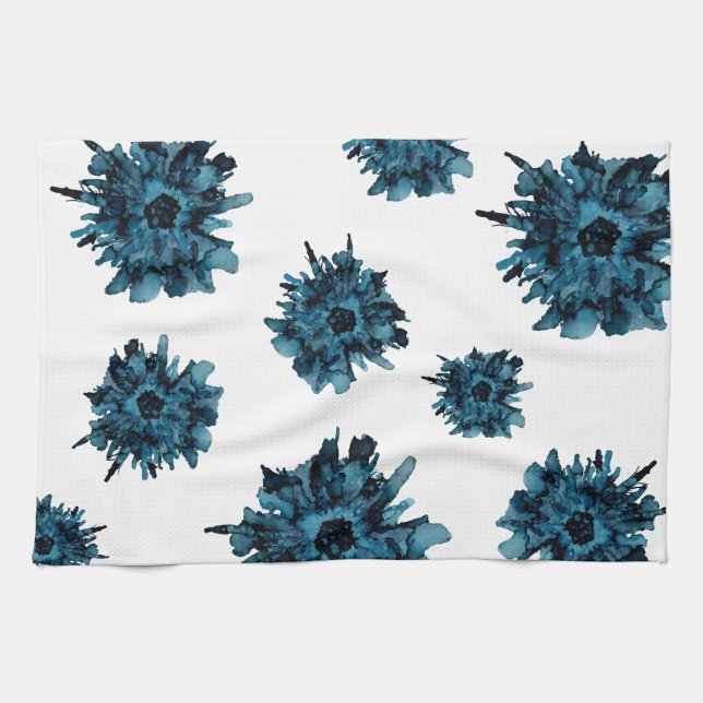 Paño De Cocina Personalizable!! araña azul patrón de lanzamiento  (Horizontal)