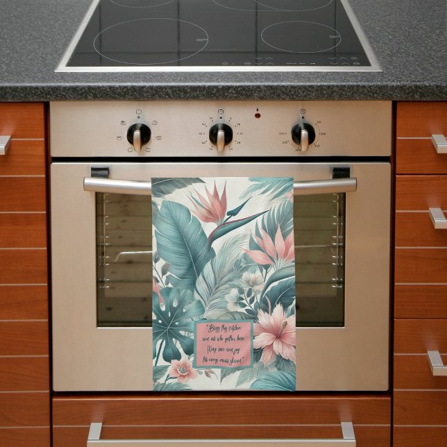 Paño De Cocina Personalizable de esencia tropical (Subido por el creador)
