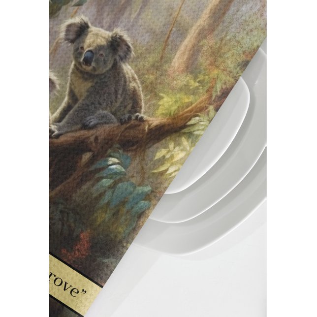 Paño De Cocina Personalizable de los sueños forestales de Koala (Subido por el creador)