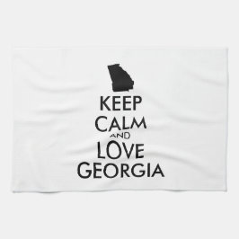 Paño De Cocina Personalizable MANTÉN LA CALMA y AMA GEORGIA