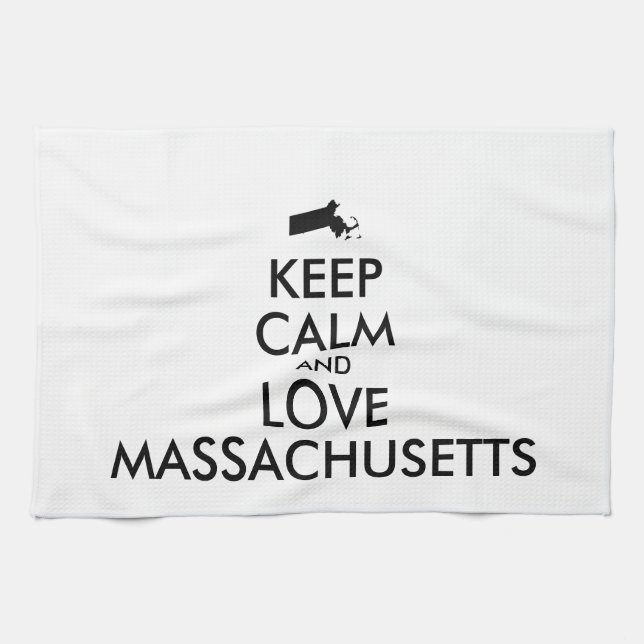 Paño De Cocina Personalizable MANTENER LA CALMA Y AMAR A LAS MASS (Horizontal)