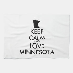 Paño De Cocina Personalizable MANTENGA CALMA Y AME A MINNESOTA
