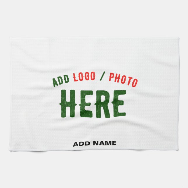 PAÑO DE COCINA PERSONALIZABLE MODERNO ESTILO BLANCO VERIFICADO MA (Horizontal)