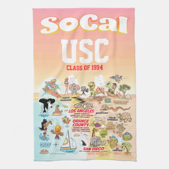Paño De Cocina Personalizable SoCal (Vertical)