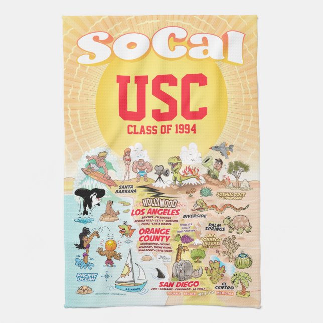 Paño De Cocina Personalizable SoCal (Vertical)
