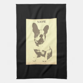 Paño De Cocina Personalizable TOWEL DE COCINA DE BULLDOG FRANCÉS
