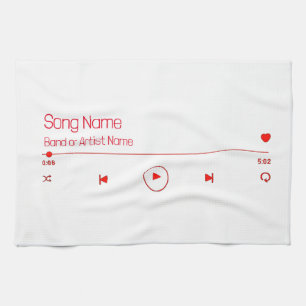 Paño De Cocina Personalizable tu música favorita