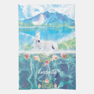 Paño De Cocina Personalización de Unicornio en un sueño paradisía