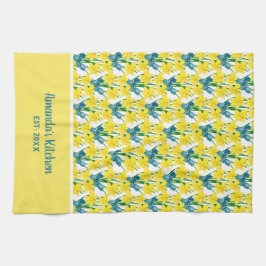 Paño De Cocina Personalización del patrón floral de los Daffodils