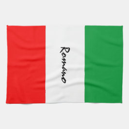 Paño De Cocina Personalizado Bandera Italiana-Estadounidense Coci