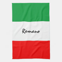 Paño De Cocina Personalizado Bandera Italiana-Estadounidense Coci