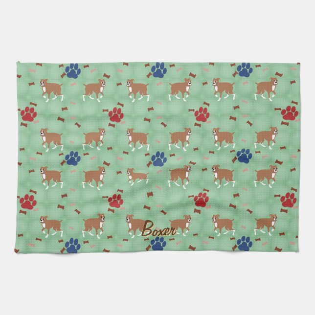 Paño De Cocina Personalizado Boxer (Horizontal)