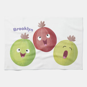 Paño De Cocina Personalizado cantante de trío de gooseberry