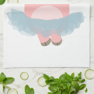 Paño De Cocina Personalizado Cute Ballerina Cocina de Cerdo Toall