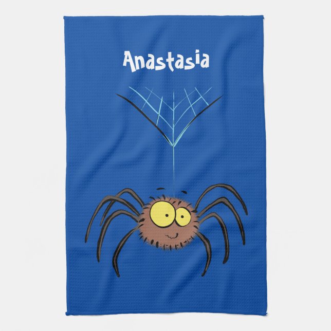 Paño De Cocina Personalizado de araña suave y adorable (Vertical)