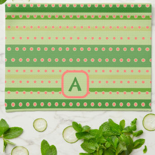 Paño De Cocina Personalizado de banda Polkadot de estilo inicial