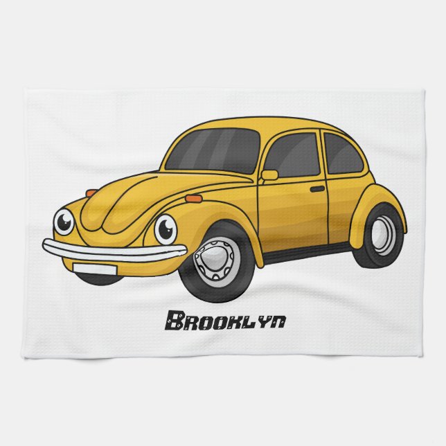 Paño De Cocina Personalizado de coche clásico (Horizontal)