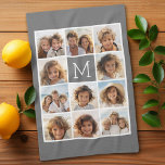Paño De Cocina Personalizado de Collage de fotos de Instagram Mon<br><div class="desc">Utiliza hasta 11 fotos de teléfono cuadrado o selfie para crear un regalo único y personal. O puedes mantener al cachorro hipster y hacer un keepsake de moda. Si necesita ajustar las imágenes,  haga clic en la herramienta personalizar para realizar cambios.</div>