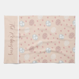 Paño De Cocina personalizado de Huevos y Corazón de Vacaciones ex