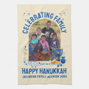 Paño De Cocina Personalizado de la REUNIÓN FAMILIAR Chanukah Foto