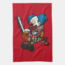 Paño De Cocina Personalizado de terror de Halloween, payaso de co