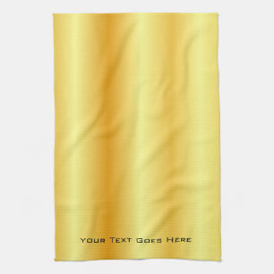 Paño De Cocina Personalizado Elegant Faux Gold Añadir tu plantill