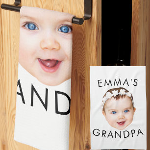 Paño De Cocina Personalizado Foto Face Mamá Abuela Abuela Cumplea