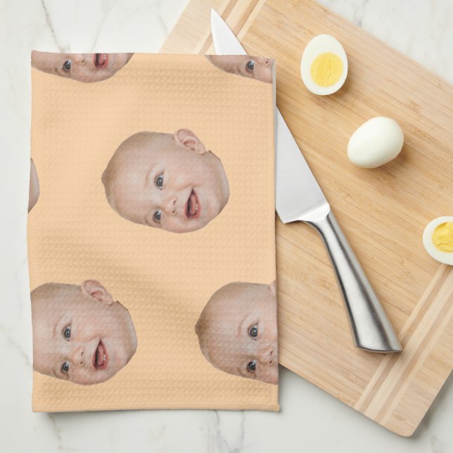 Paño De Cocina Personalizado haciendo un regalo de abuela persona (Doblado Cuarto)