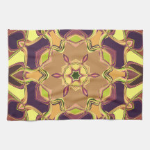 Personalizado Mandala Flor amarillo morado y Naran