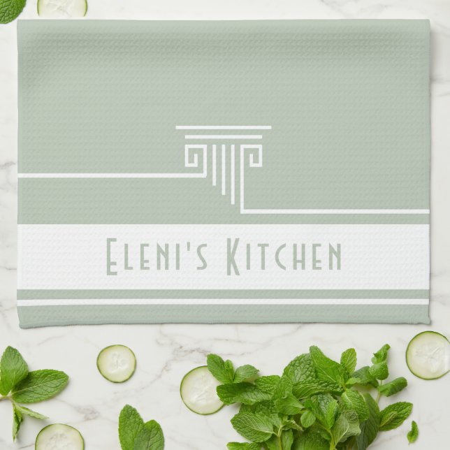 Paño De Cocina Personalizado minimalista (Doblado)