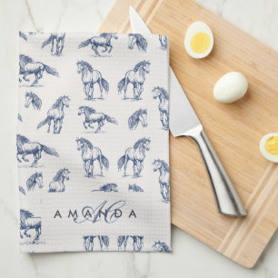 Paño De Cocina Personalizado Monograma Coquette Cute chica Rosa F