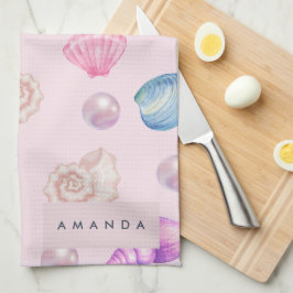 Paño De Cocina Personalizado Monograma Regalos de Pearl Ocean en