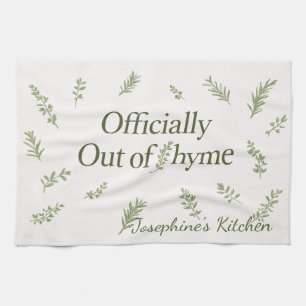Paño De Cocina Personalizado Oficialmente Fuera de Tiempos Cocina