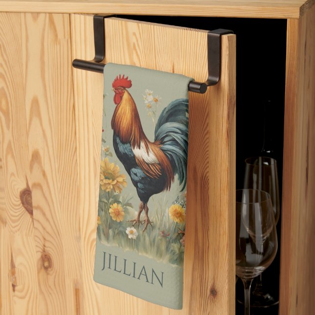 Paño De Cocina Personalizado País Antiguo (Pliegue de tercios)