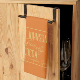 Paño De Cocina Personalizado para Familias en Otoño Especias de C