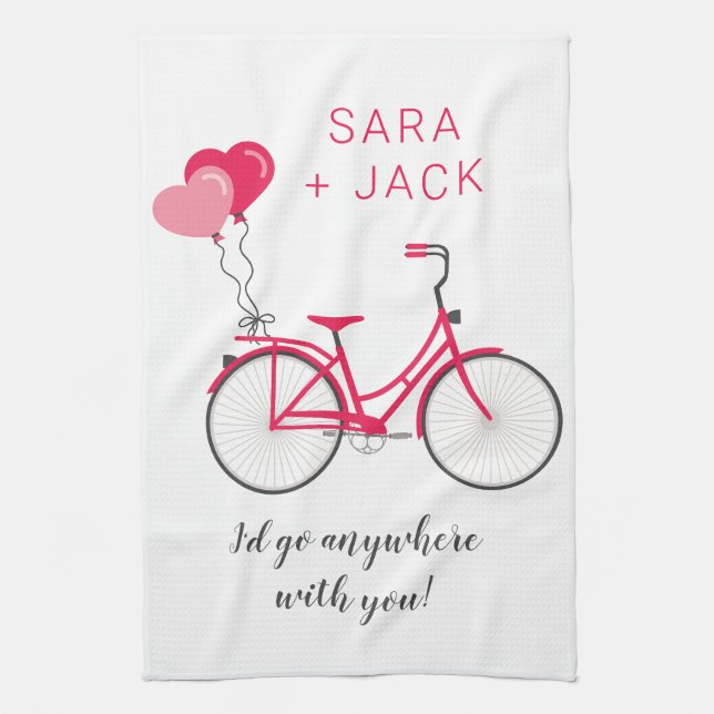 Paño De Cocina Personalizado personalizado de San Valentín (Vertical)