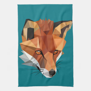 Paño De Cocina Personalizado Polygon Fox